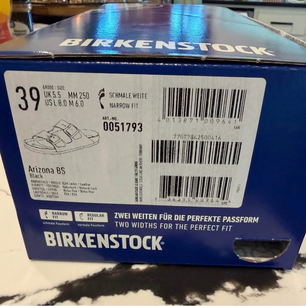 Birkenstock Arizona Black Sandals